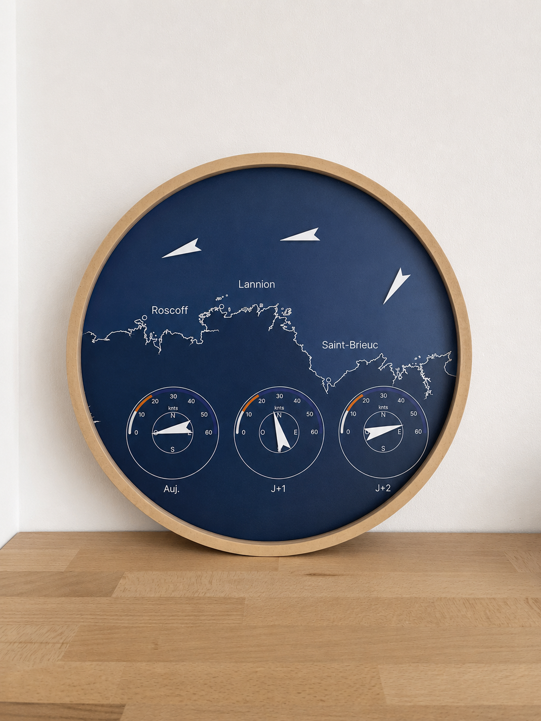L'Horloge du Vent gravée pour la zone Bretagne Nord