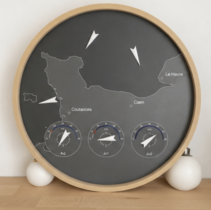 L'Horloge du Vent — coloris Ardoise