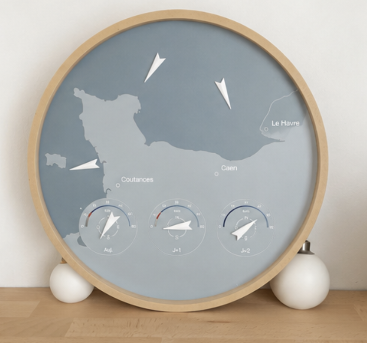 L'Horloge du Vent — coloris Bleu brume
